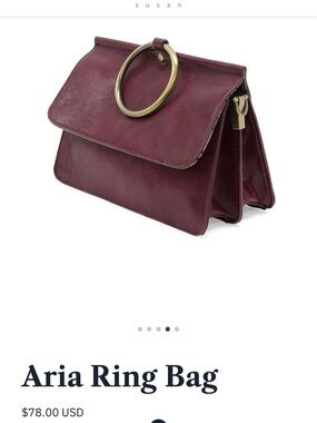 Joy Susan Aria Ring Bag Plum Crossbody
